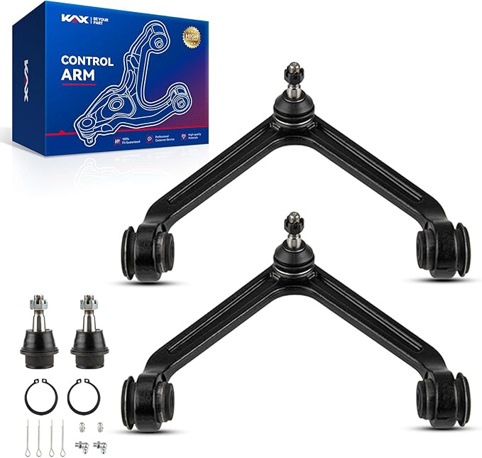 KAX K7424 K7411 Front Upper Control Arm wBall Joint Assembly Fit Replacement for Ram 1500 2002 2003 2004 2005-4pcs