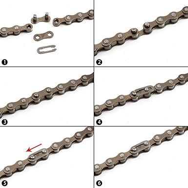 ZONKIE 1-Speed Bicycle Chain 122 Links