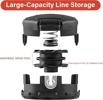 Trimmer Head Compatible for Echo Speed Feed 400 Bump SRM-225 SRM-210 SRM-230 Pas225 Pas210 Pas211 Weed Eater Head Replacement (3 Pack)