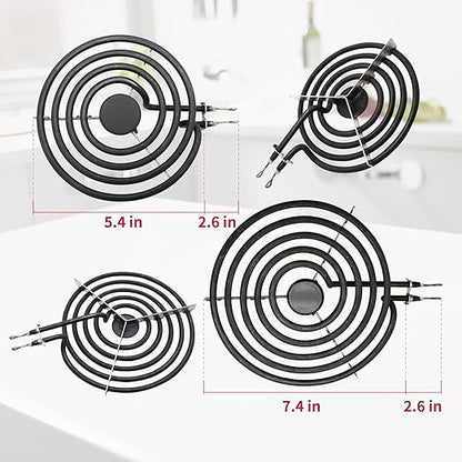 MP22YA Electric Stove Burner Element Replacement-Perfectly Compatible with Whirlpool & Kenmore & Frigidaire & Hardwick & Maytag & Norge Stove Top-Include 2* MP15YA 2* MP21YA