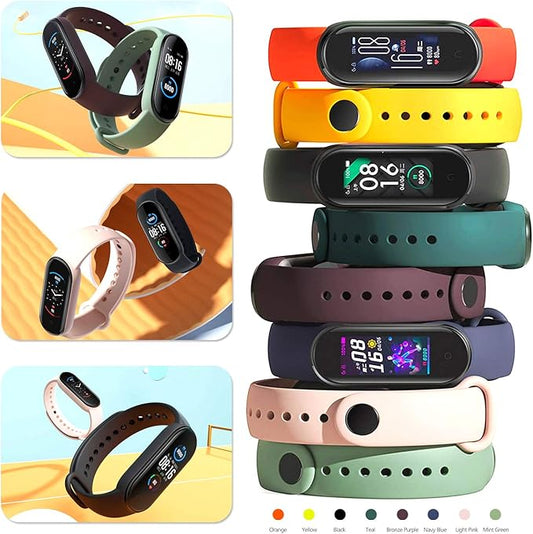 BANGTING 20 Pieces Strap Replacement Compatible with Xiaomi Mi Band 7/6 / 5 and Amazfit Band 5, Bands for Xiaomi Mi Band 7 Bracelet Wristbands Accessories for Mi Fit 6 Straps (20 Colors)