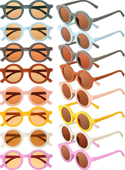 Frienda 16 Pairs Toddler Sunglasses Bulk, Kids Party Favors