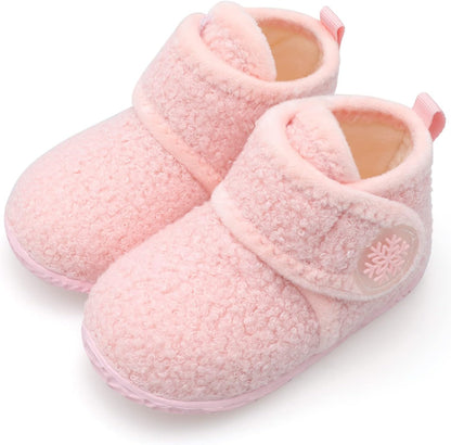 FEETCITY Baby Booties Girls Boys Infant Slippers First Walkers Shoes Warm Socks Newborn Crib Shoes.