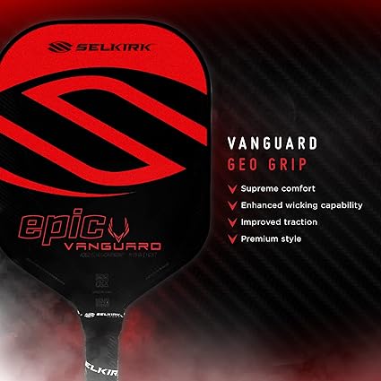 Selkirk Vanguard Hybrid Polypropylene X5 Core  Vanguard Power Polypropylene X6 Core Pickleball Paddles  Carbon Fiber Lightweight Pickleball Paddle  Midweight Pickle Ball Paddles Made in The USA