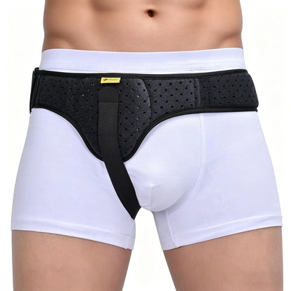 Tenbon Hernia Belt for Men and Women Hernia Support Truss for Inguinal Groin Left or Right Side Adjustable Waist Strap, Surgery Men’s Inguinal Brace for Pain Relief Recovery (Small)