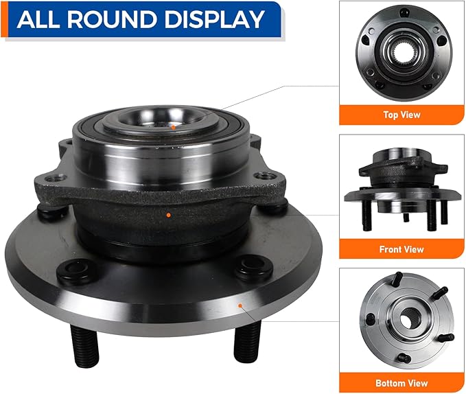 PAROD 513286 Front Wheel Bearing Hub Assembly Compatible with 2009-2017 Dodge Journey, 2014-2015 Ram ProMaster 1500, 2500, 3500 5Lugs wEncoder ABS