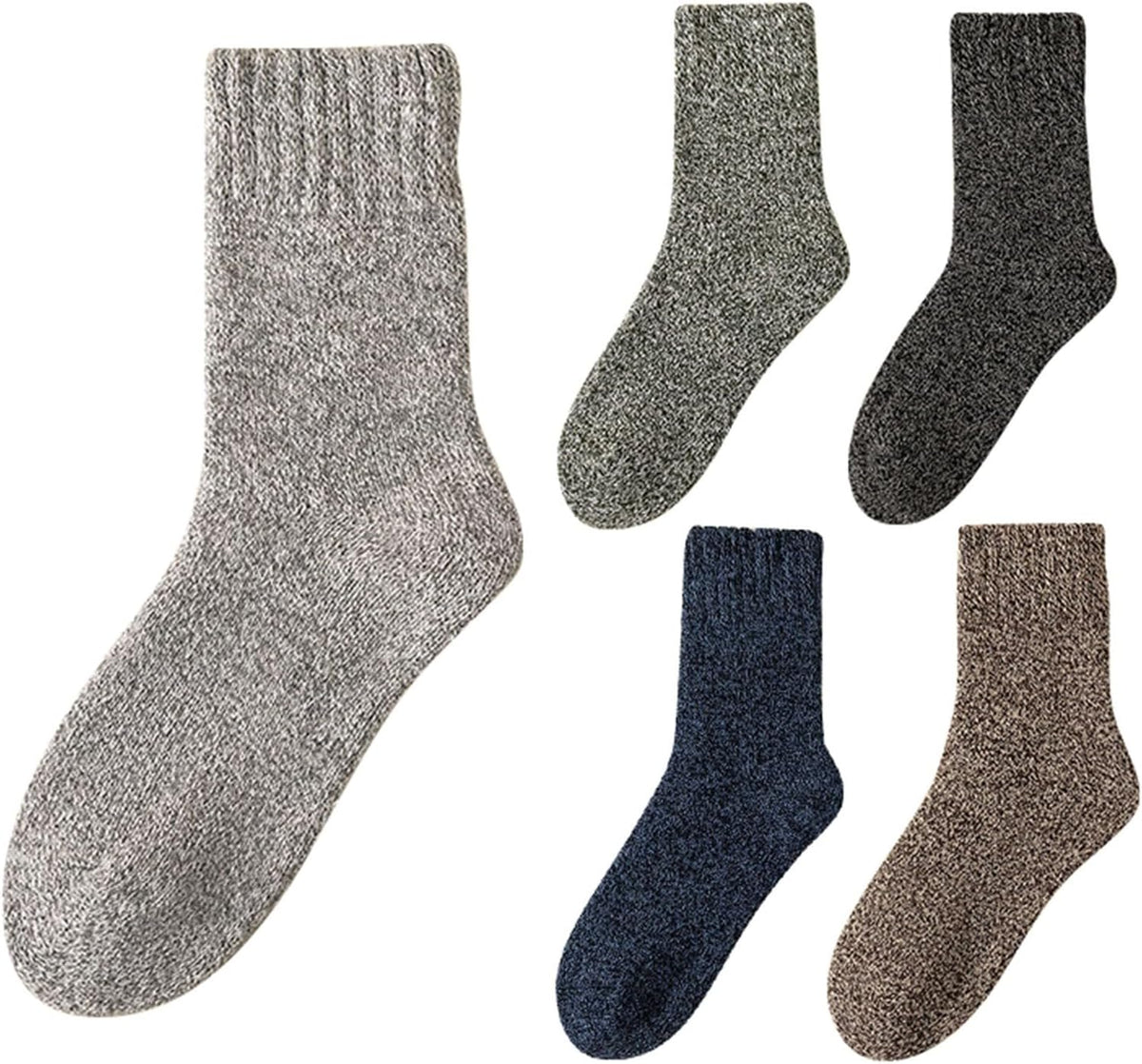Boot Socks for Women Winter Solid Thick Warm Socks Cozy Crew Socks Thick Warm Fuzzy Socks Christmas Gifts
