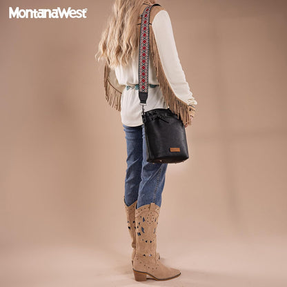 Montana West Double Compartments Cross Body Bag for Women with Adjustable Strap and Specialized Pocket