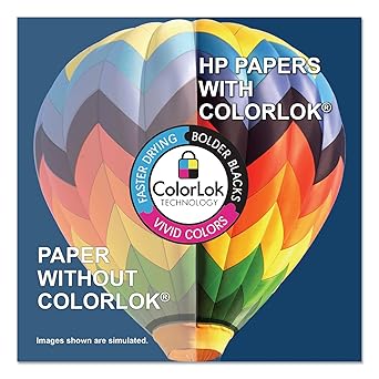 HP 207000 All-in-One Printing Paper, 96 Bright, 22lb, Letter, White, 500 SheetsReam