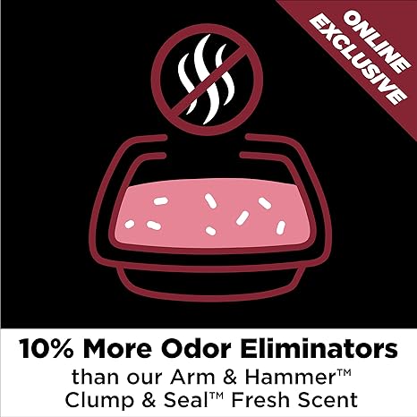 ARM  HAMMER Clump  Seal Platinum Multi-Cat Complete Odor Sealing Clumping Cat Litter, 14 Days of Odor Control 18lb