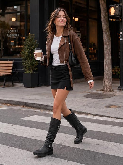 SHIBEVER Women's Knee High Boots: Comfortable Low Heel Round Toe Tall Boots | Soft Leather, Easy Side Zipper, Wide Calf, Fall Winter Dressy Comfort Shoes, Daily Walking for All-Day, Size 6-11 https://a.co/d/0c3Rxm60