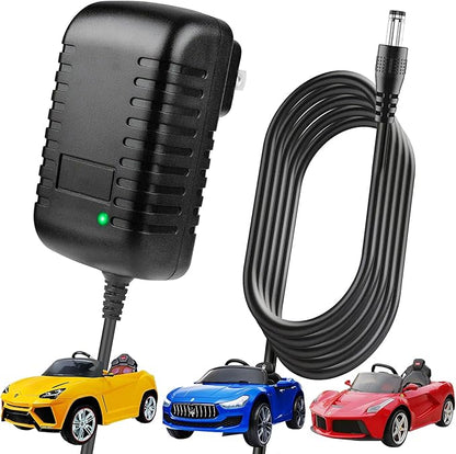 12v Charger for Kids Ride On Toys Car, 12 Volt Battery Charger Replacement for Kidzone, Best Choice, Wrangler, Kid Trax, Dynacraft, Lamborghini Powered Wheel Charging