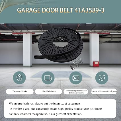 2025 Upgrade 41A3589-3 41a3589-12 Garage Door Drive Openers Belt Assembly for 7 ft Garage Door Opener Belt Length 233" Compatible with Liftmaster Chamberlain Craftsman Garage Door 5-Year QA