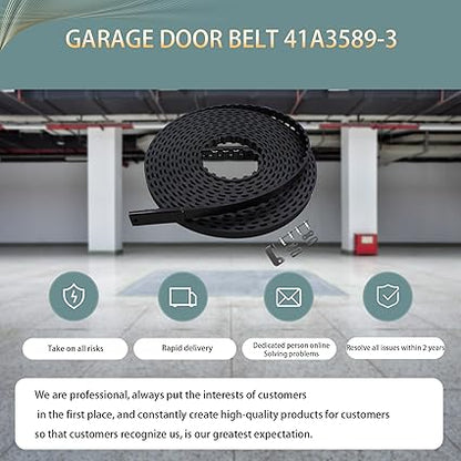 2025 Upgrade 41A3589-3 41a3589-12 Garage Door Drive Openers Belt Assembly for 7 ft Garage Door Opener Belt Length 233" Compatible with Liftmaster Chamberlain Craftsman Garage Door 5-Year QA