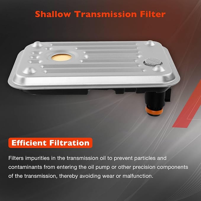 29537965 Transmission Filter for Allison 1000/2000/M7 Series, Shallow Pan Filter Compatible with 6.6L Duramax Diesel 2001-2010 Chevy Silverado/GMC Sierra 2500 3500 HD