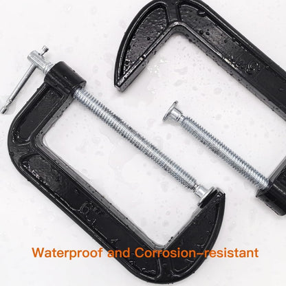 6 Inch C-Clamp Set, 2-5/8 Inch Throat Depth Heavy Duty Steel C Clamp Industrial Strength C Clamps for Woodworking, Welding, and Building (1Pc)