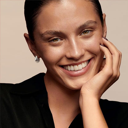 Gold Hoops Earrings for Women - 925 Sterling Silver Post, 14K Gold Plated Small Chunky Hypoallergenic Hoop Earrings, Thick Lightweight Huggie Earrings Jewelry