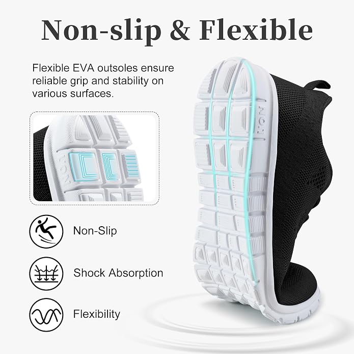 FUDYNMALC Womens Tennis Shoes Comfortable: Lightweight Non Slip Sneakers for Walking Casual Travel