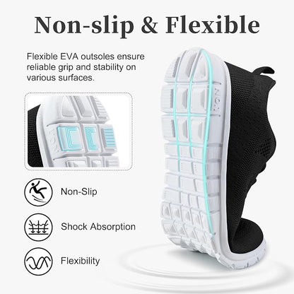 FUDYNMALC Womens Tennis Shoes Comfortable: Lightweight Non Slip Sneakers for Walking Casual Travel