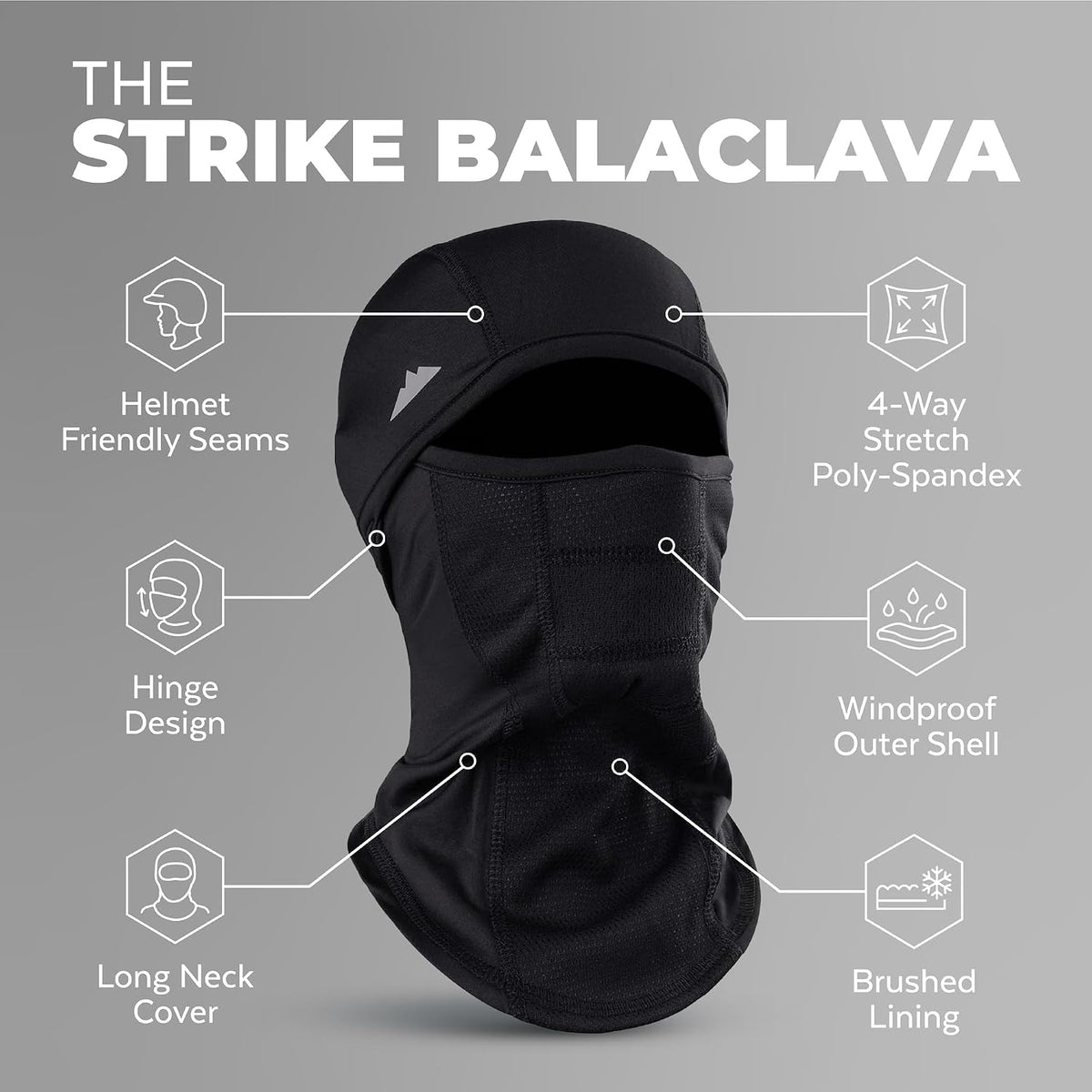 Balaclava Ski Mask - Winter Face Mask for Men & Women - Cold Weather Gear for Skiing, Snowboarding & Motorcycle Riding