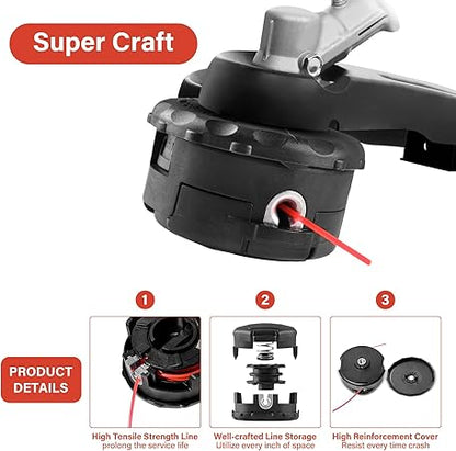 Trimmer Head Compatible for Echo Speed Feed 400 Bump SRM-225 SRM-210 SRM-230 Pas225 Pas210 Pas211 Weed Eater Head Replacement (3 Pack)