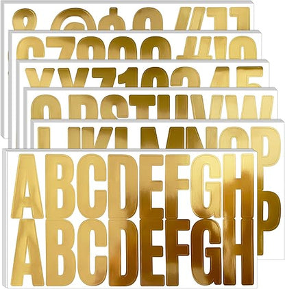 Bemeol 500 Pieces 30 Sheets Large Letter Stickers 2.5 Inch Alphabet Letter Stickers Self Adhesive Letters for Bulletin Board Mailbox Door Classroom Home Decor