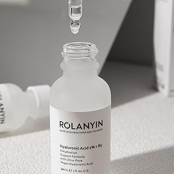 ROLANYIN Hyaluronic Acid 2  B5 Serum Hydrating and Moisturizing with Soothing and Revitalizing Benefits Skin Repair and Texture Improvement for Youthful Radiant Skin