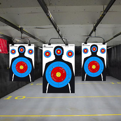 ElecFusion 6 Pack Silhouette Shooting Targets, 23X35 inch Paper Targets for Shooting Range, Suitable for Indoor/Outdoor Range Use with Handguns, BB Guns, Rifles, Pistols, Airsoft Guns
