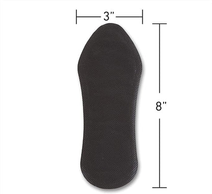 Insole Foot Warmers with Adhesive - Long Lasting Safe Natural Odorless Air Activated Warmers - Up to 9 Hours of Heat