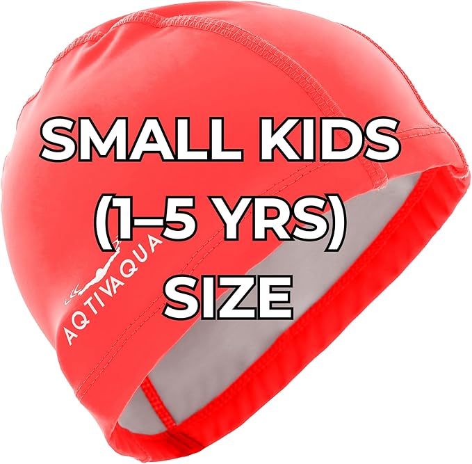 Spandex Swim Cap with Protective Layer  Comfortable Swimming Cap for Women Men Adult and Kids