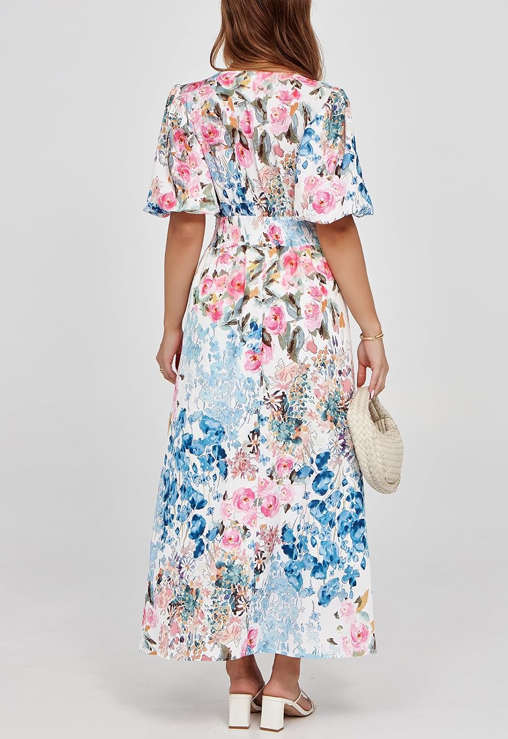 Women's Summer Floral Maxi Dress Spring Wedding Guest Dress 2026