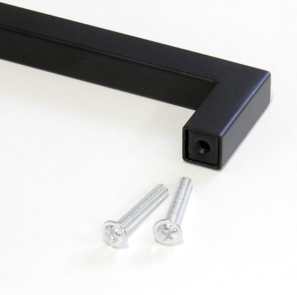 RCH Hardware HD-SS128-96 Hollow Stainless Steel Modern Cabinet Drawer Handle Pull, 3 3/4 Inch, Black (2 Pack)