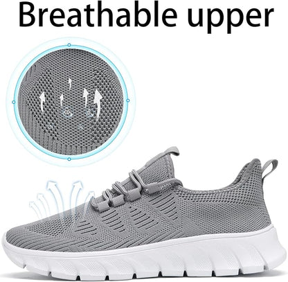Size 12 EKRBXA Mens Running Shoes Tennis Shoes Walking Gym Sneakers Non Slip | Lightweight?Breathable Mesh?Casual?Workout?Slip on?Athletic?Comfortable Soft