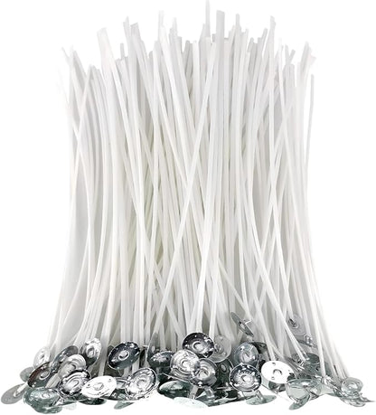 Candle Wicks 100% Natural Cotton, 100ct, Braid Candle Wick Pre Waxed Non-Smoke Braided Wicks Beeswax Candles Wicks for Candle Making DIY Easter Candle Decor 5inch (12cm)