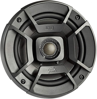 Polk Audio DB522 DB Series 5-14" Coaxial Speaker for Car  Marine, 2-Way Boat  Car Audio Speaker, 55-22kHz Frequency Response, Polypropylene Woofer Cone  34" Silk Dome Tweeter, Easy Installation
