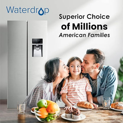 Waterdrop Plus DA29-00003G NSF 4015342 Certified Refrigerator Water Filter, Replacement for Samsung DA29-00003G, DA29-00003B, DA29-00003A, Aqua-Pure Plus, HAFCU1, 2 Filters (Package May Vary)