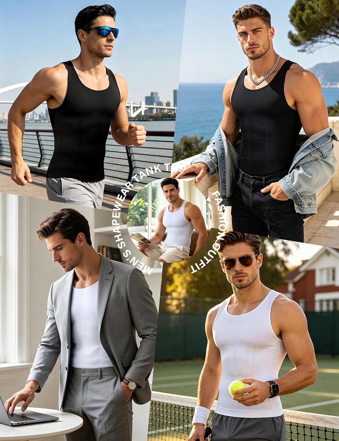 Arjen Kroos Compression Shirts for Men Body Shaper Slimming Ta