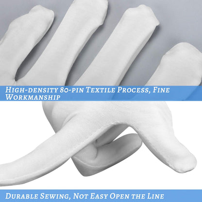 30 Pcs White Cotton Gloves for Dry Hands Moisturizing Eczema Overnight