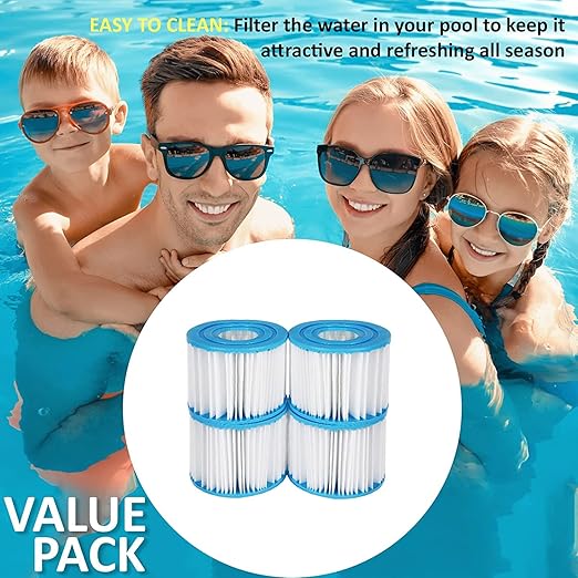 Type VI SPA and Hot Tub Filter Replacement Cartridge Hot Tub Swimming Pool Filter Cartridge (4 Pack)