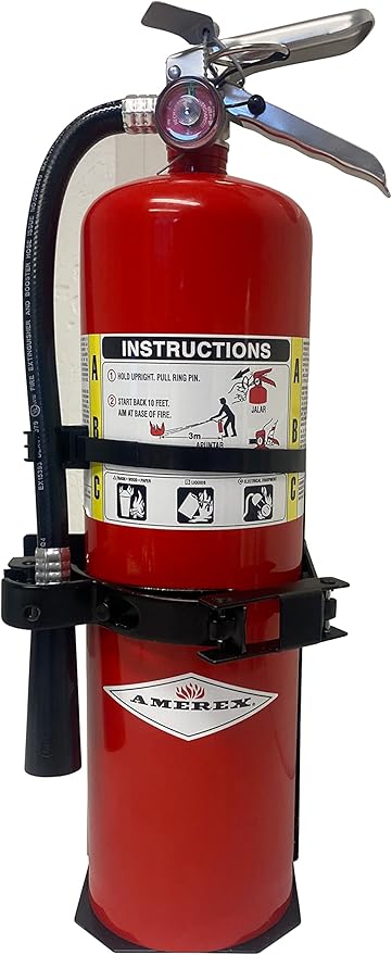 Heavy Duty Fire Extinguisher Vehicle Bracket for 10lb Dry and/or 5lb Co2 Generic for 809