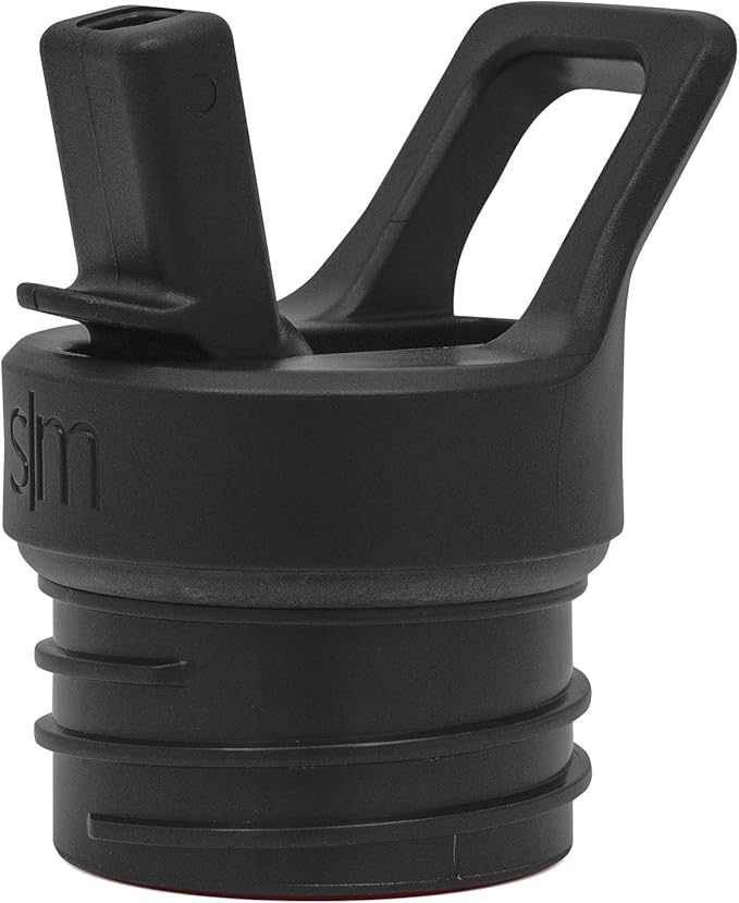 Simple Modern Water Bottle with Narrow Mouth Straw Lid Metal Thermos Vacuum Insulated Stainless Steel l Reusable Leak Proof BPA-Free Flask | Ascent Collection | 24oz, Black Leopard
