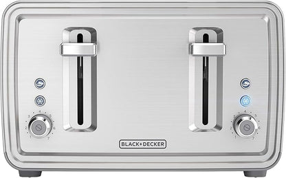BLACKDECKER 4-Slice Toaster, Stainless Steel, TR4900SSD