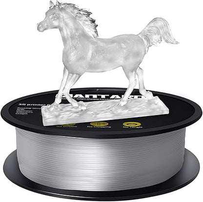 GIANTARM Silk PLA 3D Printer Filament 1kg,Silk Pink PLA and Clear PLA 1.75mm Dimensional Acuuracy +/-0.03mm,1080 Feet Per Roll,Vacuum Packaging