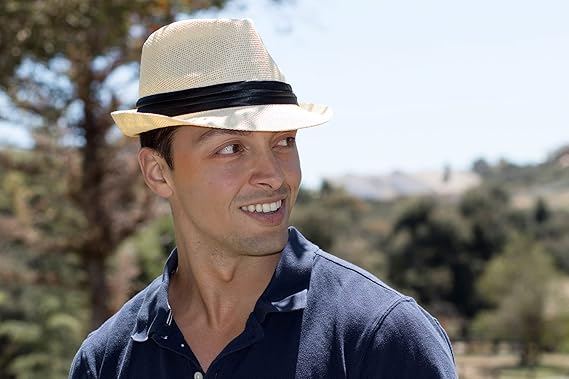 Simplicity Fedora for Men Women Unisex Men's Women's Classic Manhattan Structured Gangster Trilby Fedora Hat
