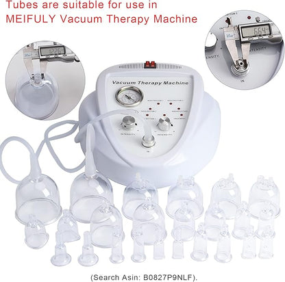 Vacuum Cupping Machine Accessories, Premium Silicone Y Type Hose Tubing for Small Cups