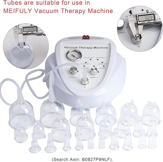 Vacuum Cupping Machine Accessories, Premium Silicone Y Type Hose Tubing for Small Cups