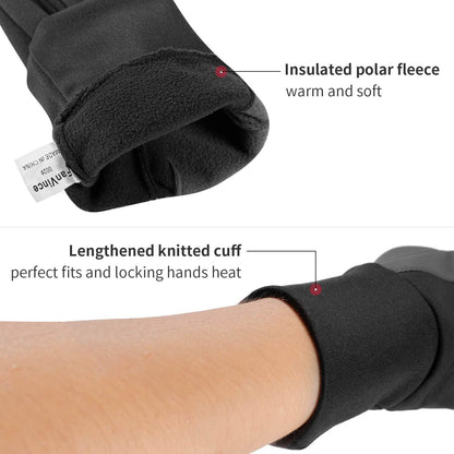 Winter Gloves Touch Screen Water Resistant Windproof Thermal for Running Cycling Driving Hiking for Men Women