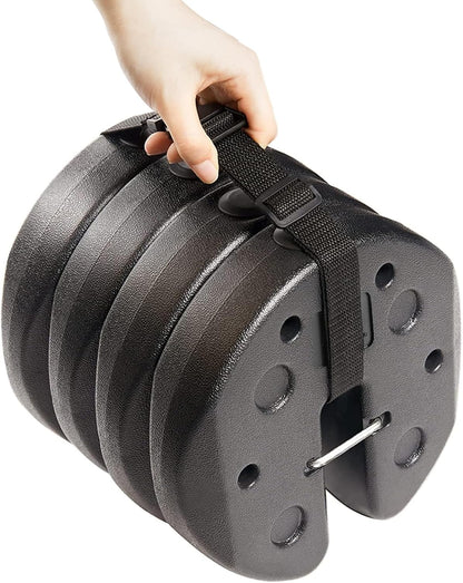 ABCCANOPY Easy Canopy Weights with Lock Design for Wind Resistance, No Sliding, Stably Secure Tents, Canopies, and Umbrellas at Outdoor Events, 4Pack (27LB) (Weight Only)