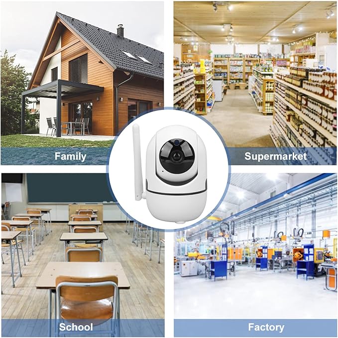 Surveillance Camera for Home, 720P 1MP Camera, 360 Degree Household Surveillance Camera, Support TCP, TP, IPV4, DHCP, RTSP, P2P Network Mode