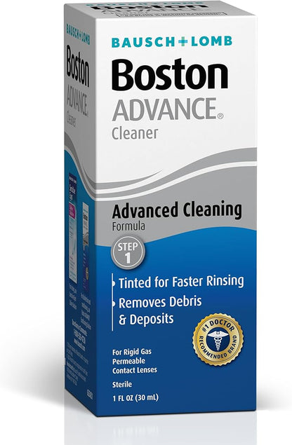 Boston Advance Contact Lens Solution by Bausch Lomb, for Gas Permeable Contact Lenses, 1 Fl Oz (Packaging May Vary)